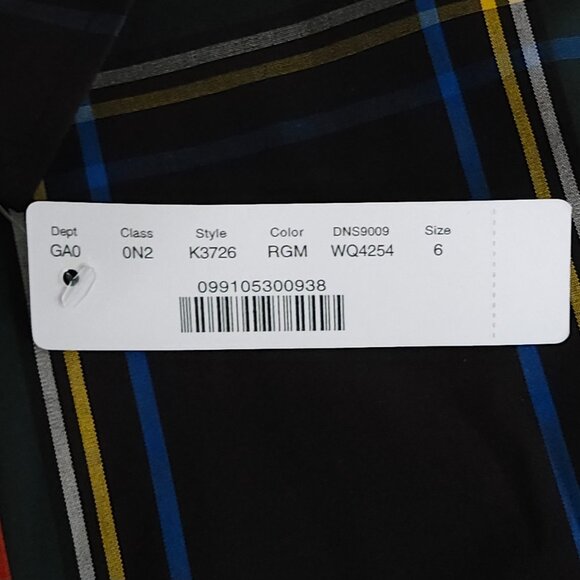 J. Crew Perfect Shirt Plaid Tartan Button Up Long Sleeve Preppy size 6 slim NWT - Picture 3 of 8